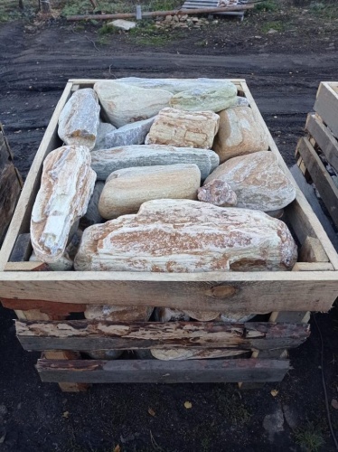 Златолит жёлтый, жёлто-зелёный глыбки и валуны для ланшафтного дизайна купить в Республике Калмыкия