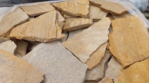 Плитняк златолит жёлтый для цоколя купить в Республике Калмыкия