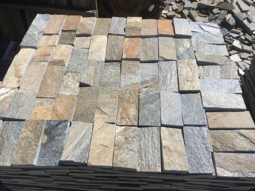 Плитка пилёная златолит Уральский для цоколя, отмостки купить в Республике Калмыкия