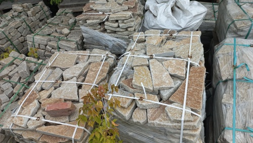 Гранитный плитняк галтованный для парковки купить в Республике Калмыкия