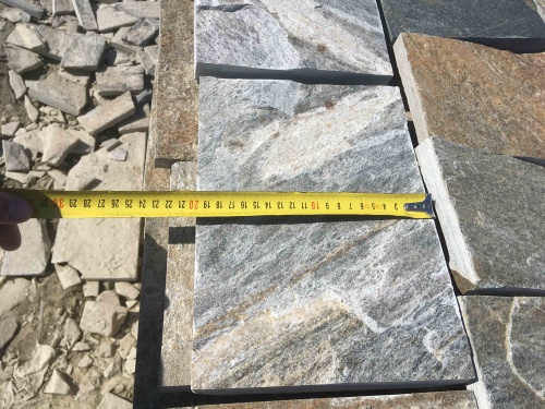 Плитка пилёная златолит Уральский для цоколя, отмостки купить в Республике Калмыкия